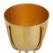 Gold Contemporary Planter, Set of 2" 6", 7"